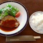 アゼィリア - 週替わりランチ ポークロースピカタ(ライス大盛)※スープ付き