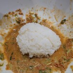 暁 製麺 - ミニはん投入