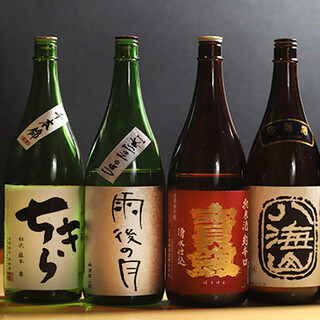 大将おすすめのドリンクの数々を、絶品串焼きとともにどうぞ♪