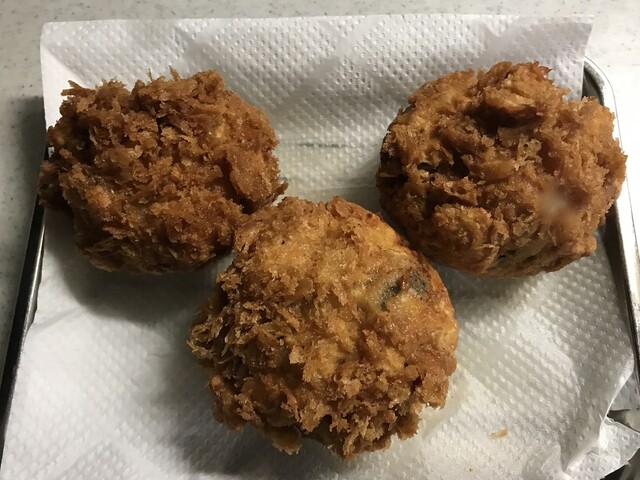 生牡蠣ゲット 爆弾カキフライ 作りましょう By Kinako Anko 西万水産 天満 その他 食べログ