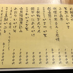 ひさご寿し - メニュー