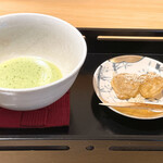 日本料理こまつ - 抹茶、焼きわらび餅