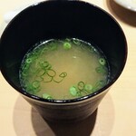 鮨 唐島 - 味噌汁
