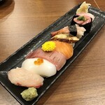 Ossan Sushi Sakaba - 上にぎり盛り合わせ税抜1399円