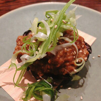 蕎麦 蘇枋 - 丸茄子の肉味噌田楽