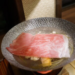 乳頭温泉郷 妙乃湯 - しゃぶしゃぶ中。