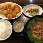 台湾料理 萬福来 - エビチリ定食