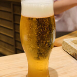 日本橋 蕎ノ字 - ☆生ビールをグイッと。