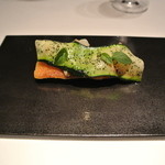 カンテサンス - 車エビとズッキーニのグラティネ