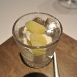 カンテサンス - 酒粕のアイスクリームとメロン