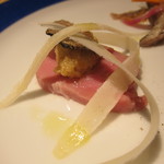 リストランテ ラ チャウ - 豚ヒレ肉のコンフィのサマートリュフ添え＋ヒシコイワシ