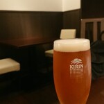 神楽坂芝蘭 - 生ビールは琥珀！