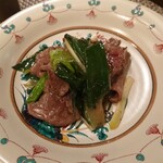 神楽坂芝蘭 - サーロインの炒め