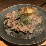 Black Angus beef skirt steak