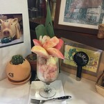 前橋63cafe - 桃パフェ