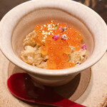 新日本料理 宗春 - ズワイ蟹といくらの飯蒸し
