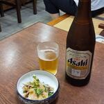 なご家 - 瓶ビール  650円          お通し  300円