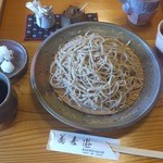 蕎麦遊 - もりそば840円+大盛り315円