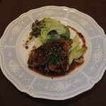 Bisutoro Shun - フォアグラのステーキ、トリュフソース