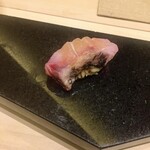 鮨 心白 - 終わり掛けにが出てきた　これは今日一番です