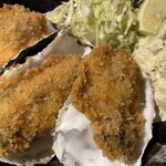 Homemade fried oyster set meal