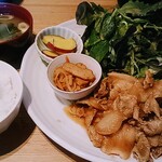 Ekimae Ranzan Shokudou - 生姜焼き定食(750円)