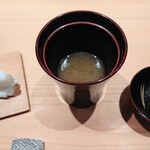 鮨 さかい - 味噌汁