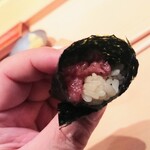 鮨 さかい - 手巻き寿司、中トロ