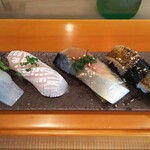 玄海鮨 - 追加で イカ  カンパチ腹身  サバ  アナゴ