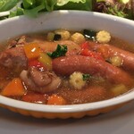 kuunel kitchen - 豚肉とソーセージのプレゼライス大