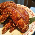 금상닭 닭 닭 날개 달콤한 튀김