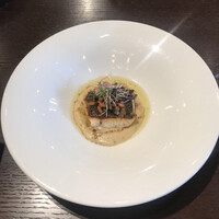 THE FUNATSUYA - 本日のメイン(スズキ)さつまいものソースで