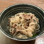 竹うち - 牛肉糸こん煮
