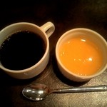ビストロ - オレンジママレードのゼリーとドリンクはホットコーヒーに