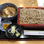 稲荷蕎麦　萬盛 - ミニカツ丼・もりそばセット930円