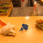 後楽寿司 やす秀 - 松葉蟹の茹で、握り