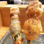 焼き鳥 ばかちん - 豚エビエビ・手羽塩塩