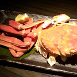 一粋 - 浜湯でズワイガニ姿盛り