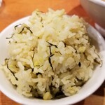 麺屋 六感堂 - 高菜炊き込みご飯
