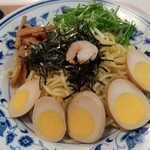 kyuushuura-mennagasakichamponkirishima -  魚介醤油つけ麺の、つけ麺☆ 具沢山☆