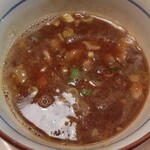 kyuushuura-mennagasakichamponkirishima - つけ麺の、魚介醤油スープ☆