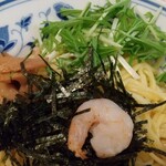 kyuushuura-mennagasakichamponkirishima - 魚介醤油つけ麺の、具☆