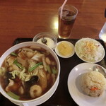 Nishou Wa Shou - 広東麺セット全景