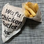 ＫＦＣ - 和風チキンカツサンド ポテトS、500円