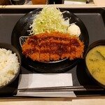 Matsunoya - 得朝ロースかつ定食 400円