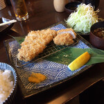 とんかつ 串揚げ 優膳 - ロースかつとヒレかつの食べ比べセット