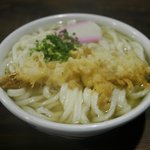 天ぷらうどん（湯気でかすんじゃった）