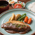 浪漫風 - ディナーセット「豚ロース肉のチーズカツレツ」