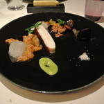 フロリレージュ - 萩産マナガツオのポワレ　茄子と万願寺とうがらし