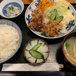 庄や - 鳥から揚げ定食＋しらすおろし